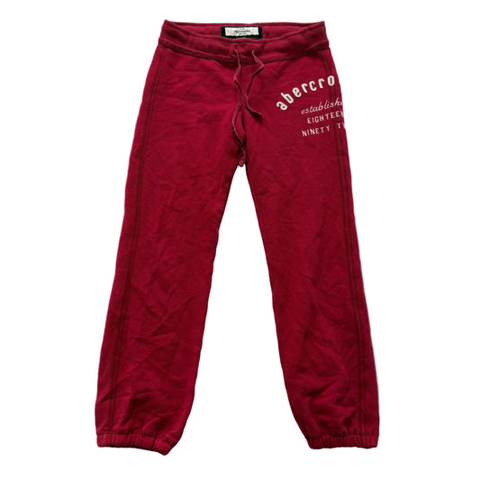 Abercrombie & Fitch Est. 1892 Women's Red Jogger Sweatpants Drawstring Size S