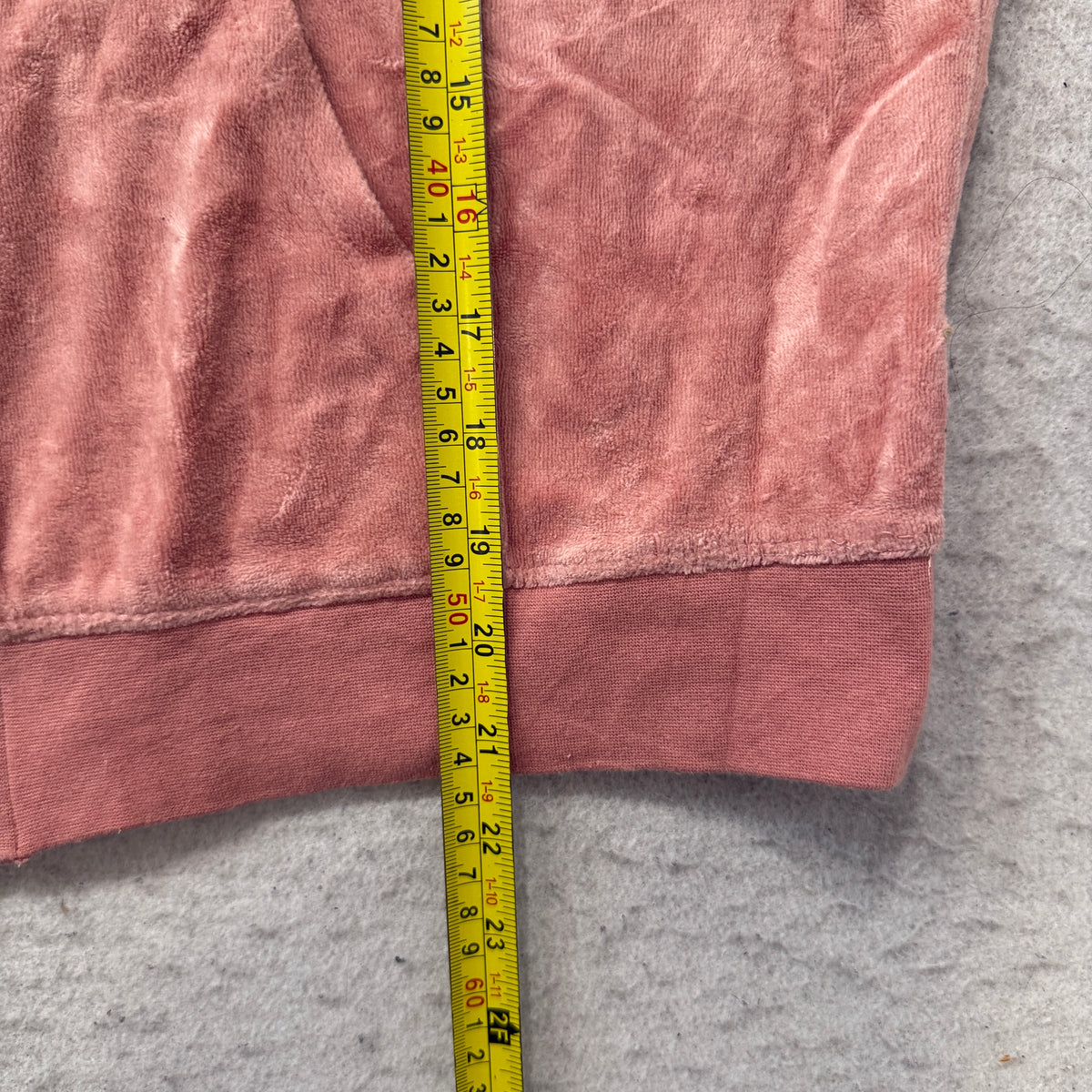 Juicy Couture Women's Coral Velour Zip-Up Hoodie Pockets Loungewear Y2K Size XL