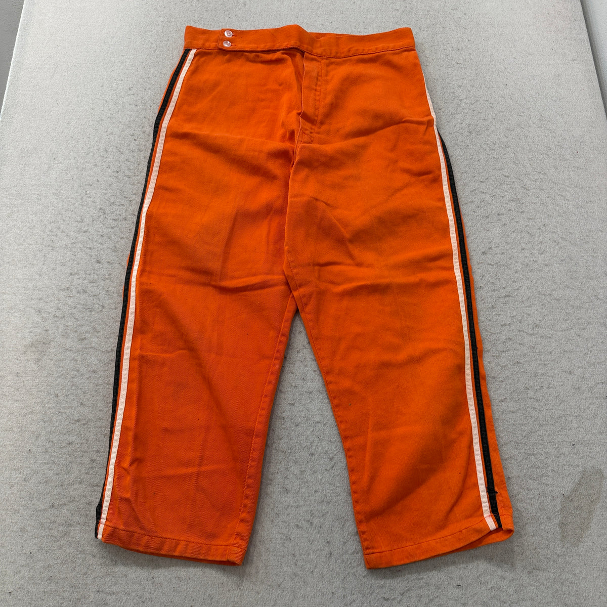 Vintage Orange Side Stripe Cropped Pants Size M photo 1