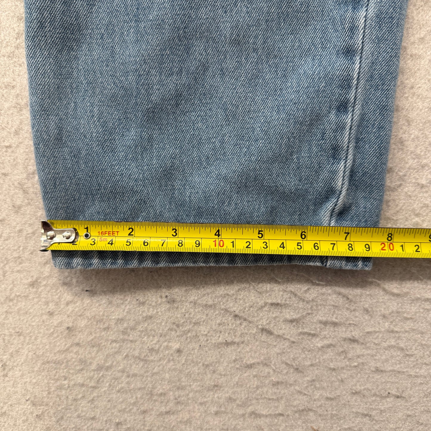 Empyre Women's Blue Denim Jeans Relaxed Fit Zip-Fly Pocket Classic Logo Size 2
