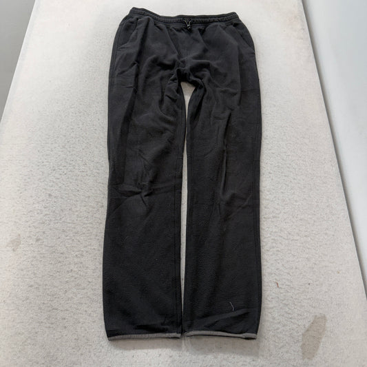 REI Co-op Men's Black Fleece Sweatpants Drawstring Pockets Classic Y2K Size M
