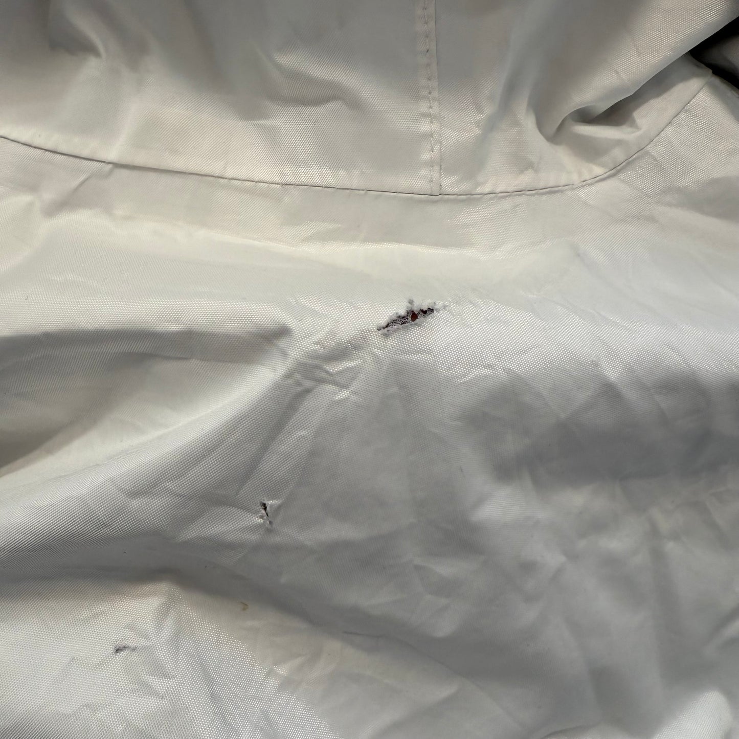 Columbia Women's White Nylon Zip Up Lightweight Windbreaker Jacket Y2K Size S