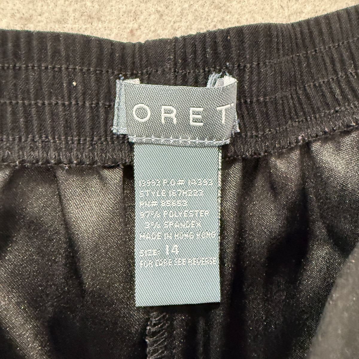 Coret Womens Black Pull On Pants Size 14 photo 3