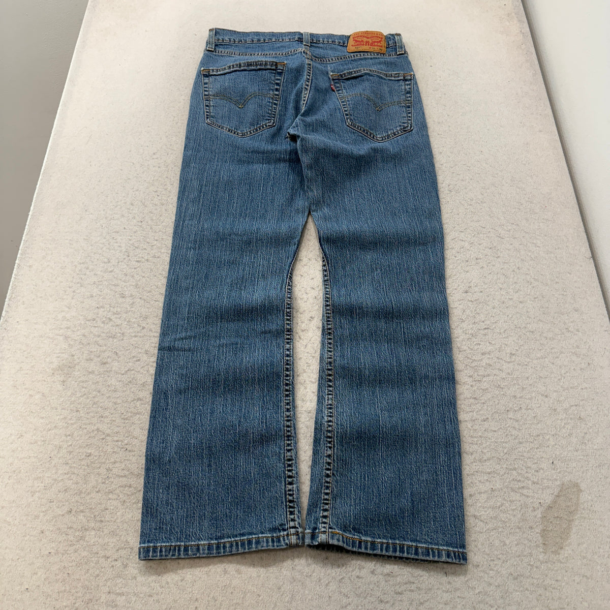 Levis 527 Slim Boot Cut Jeans Light Wash Size 31x30 photo 2