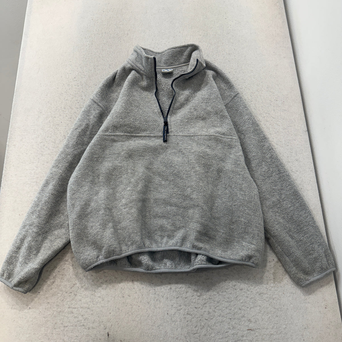 Port Authority Quarter Zip Fleece Pullover Gray Size XL photo 1