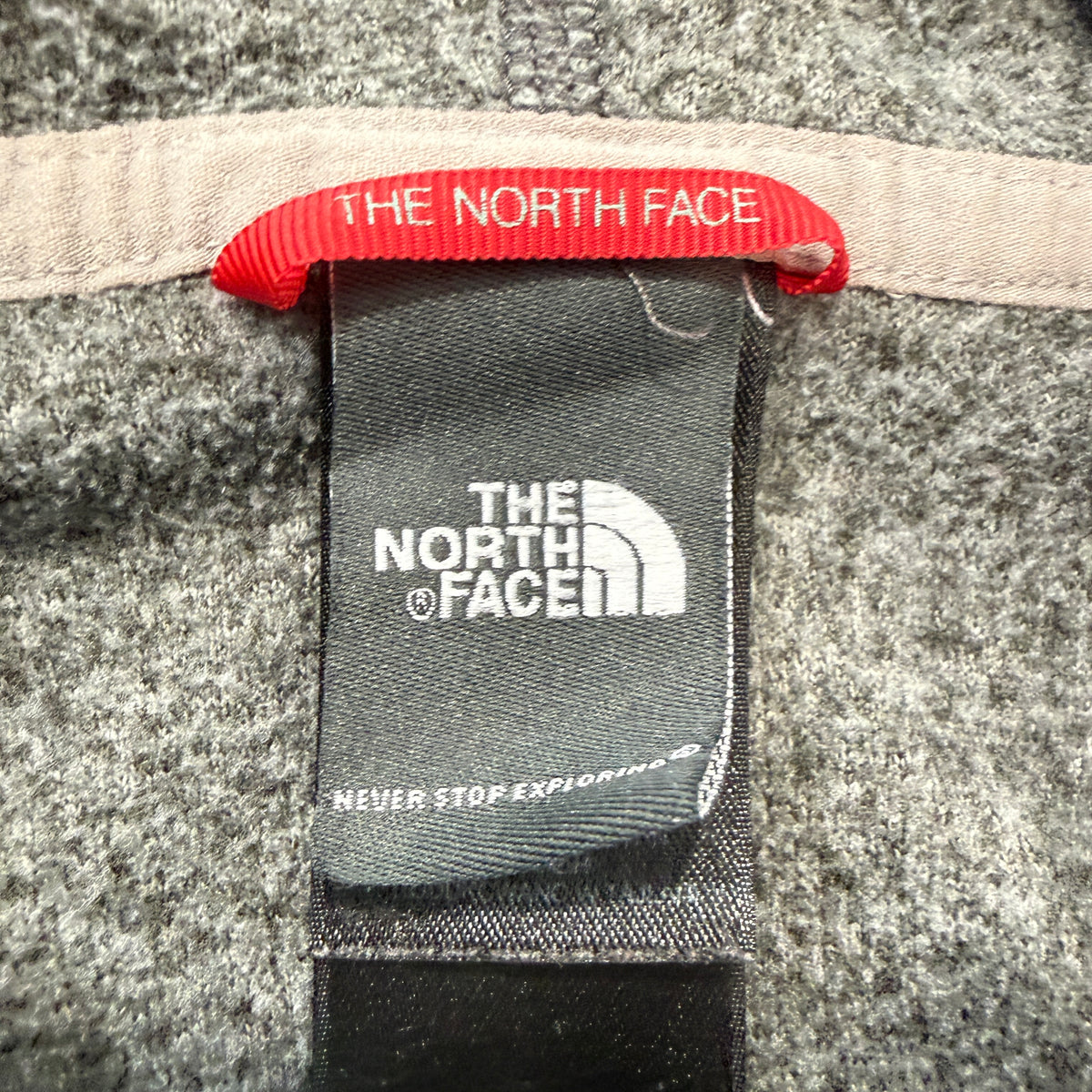 The North Face Womens Grey Fleece Full Zip Hoodie Size S photo 3