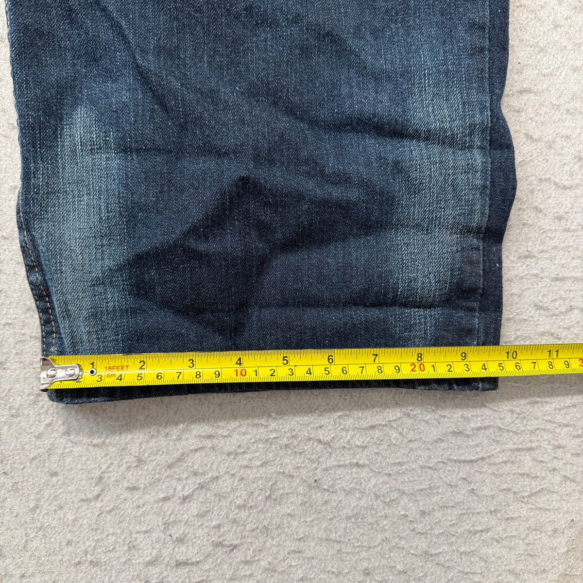 Foundry Supply Co Denim Jeans Men's Dark Wash Blue Relaxed Straight Size 42 photo 6