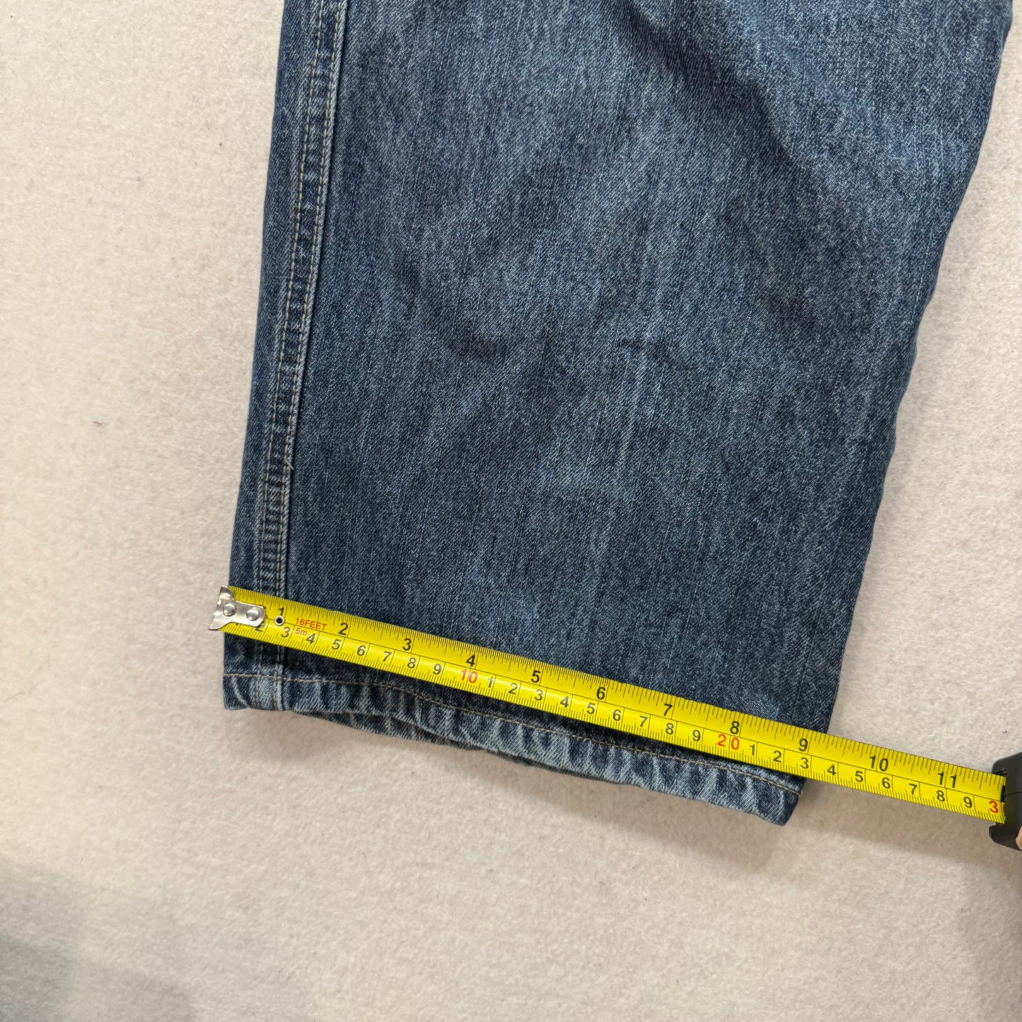 Marithe Francois Girbaud Men's Medium Blue Denim Baggy Carpenter Jeans Size 38M