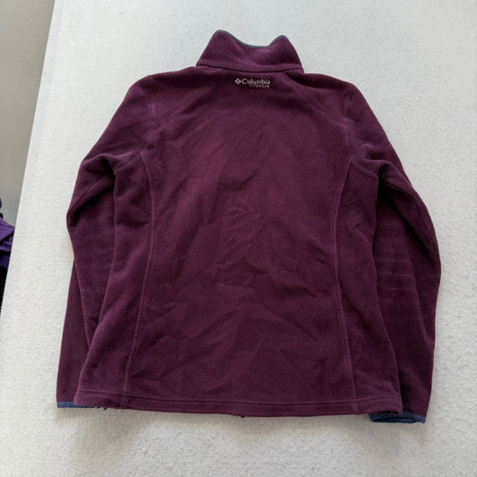 Columbia Maroon Fleece Jacket, size M – photo 2 of 8
