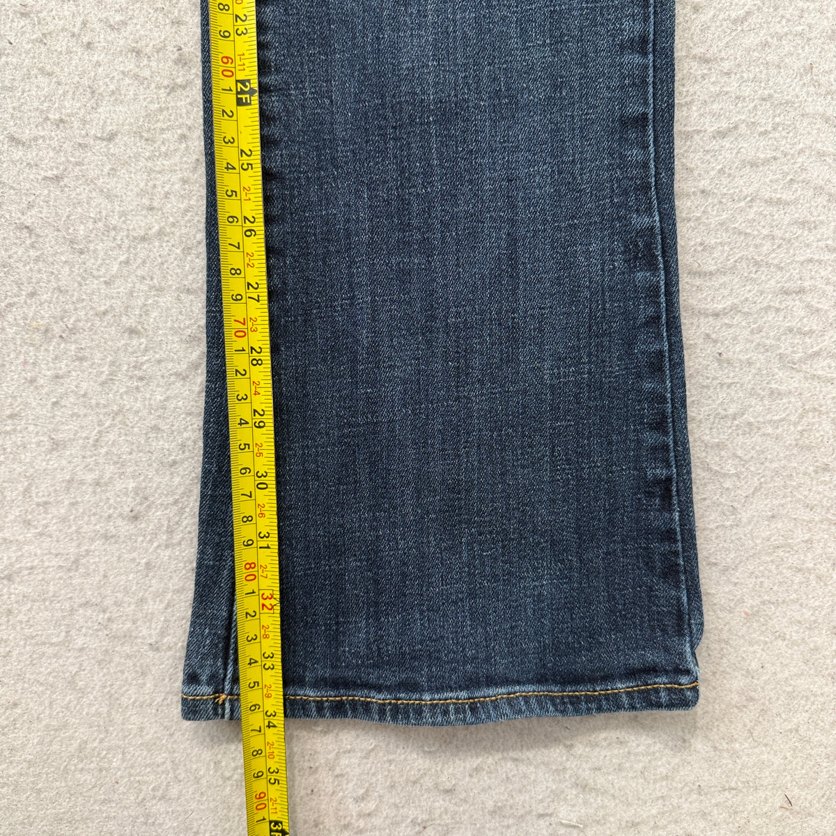 American Eagle Skinny Kick Womne's Blue Denim Jeans Stretch Y2K Size 14 X-Long