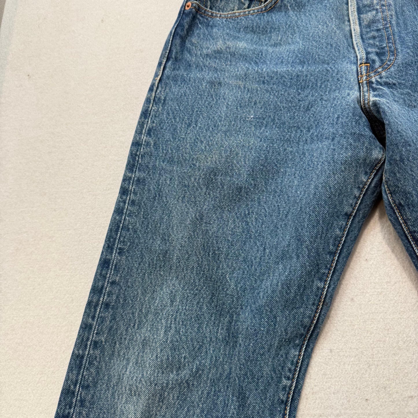 Levi's 501XX Men's Blue Denim Straight Leg Jeans Zip-Fly Regular Fit Size 30x34