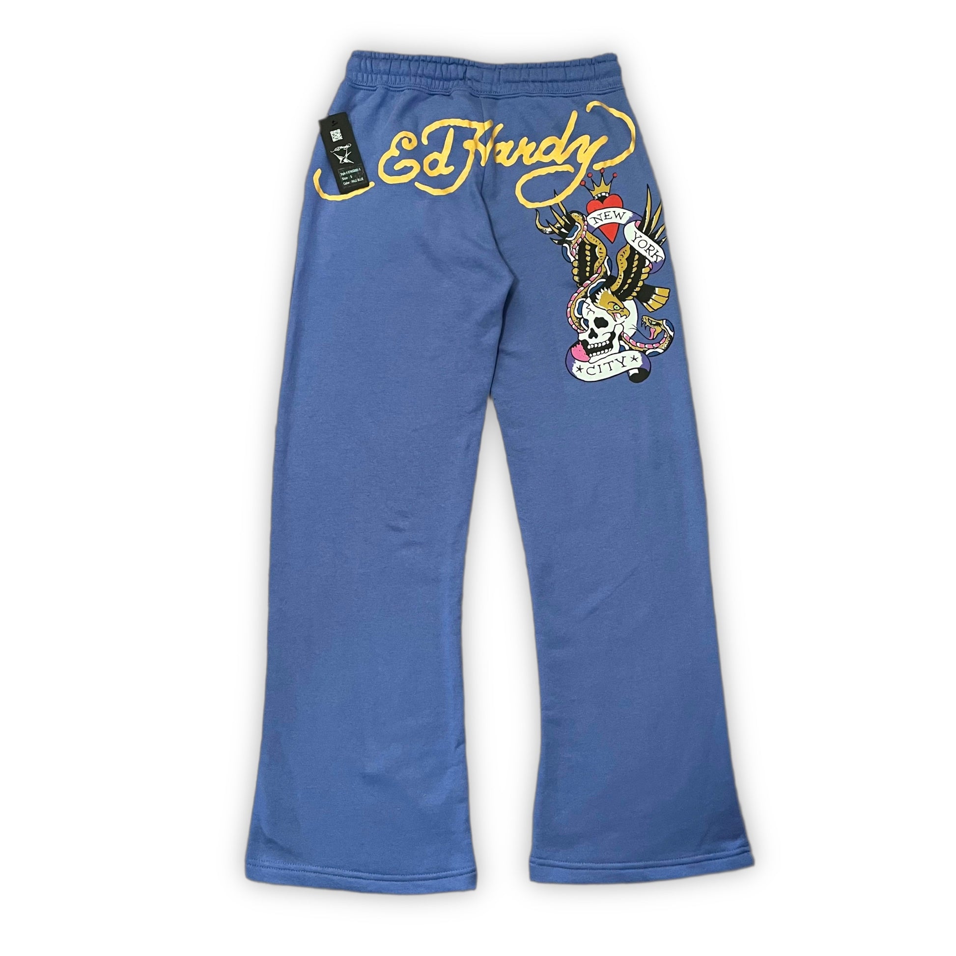 ED HARDY “NYC” BLUE TUBE TOP & PANT SET - Clean Curriculums 
