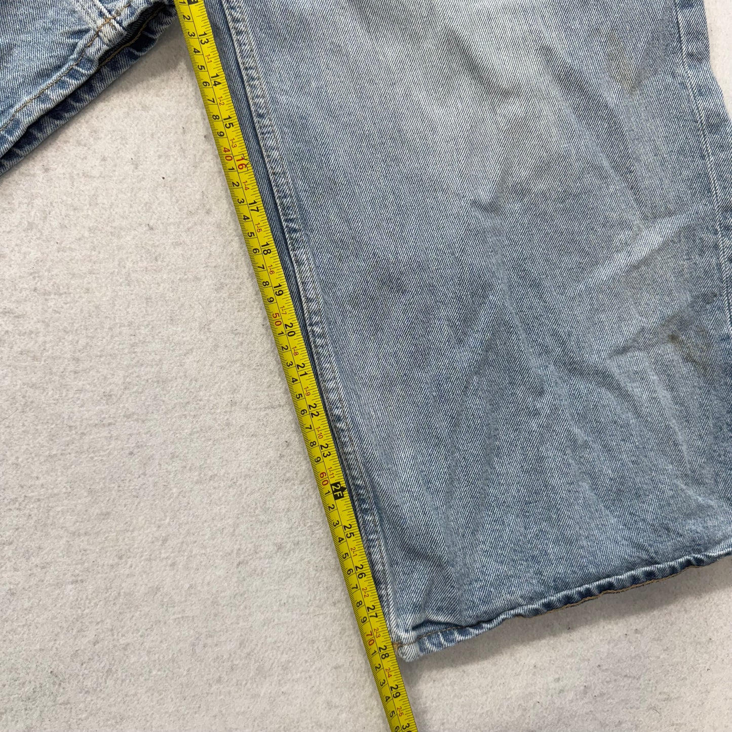 Old Navy Women's Light Wash Blue Denim Baggy Wide Leg Jeans High Rise Size 12