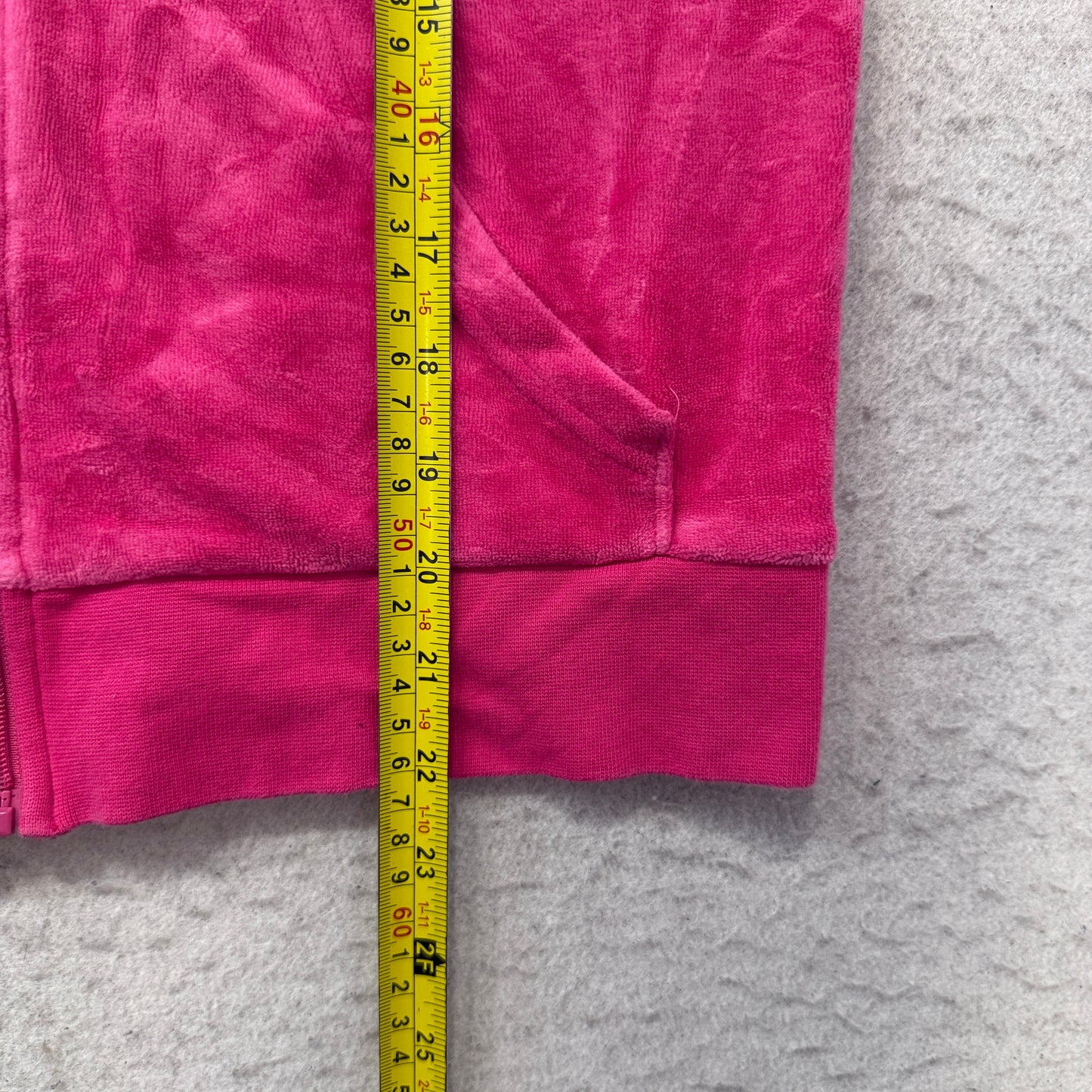 Juicy Couture Women's Pink Velour Zip-Up Hoodie Drawstring Loungewear Y2K Size M