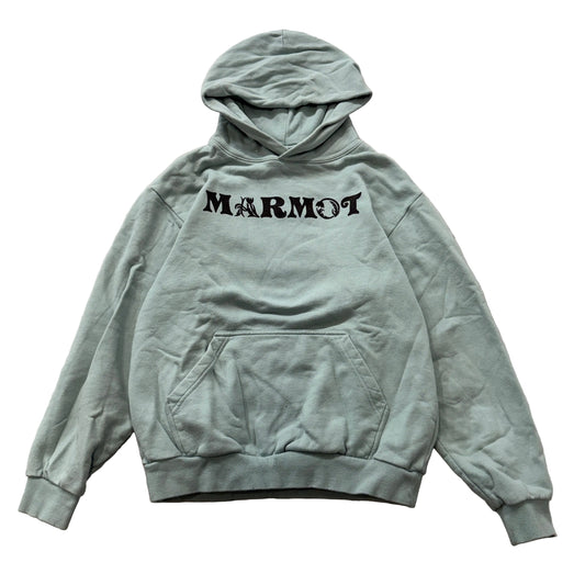 Marmot Mountain Works Men's Sage Green Pullover Hoodie Kangaroo Pocket Size XS