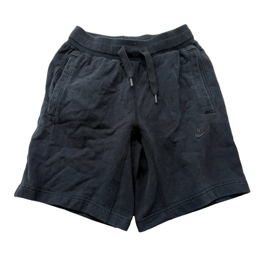 Nike Men's Black Tech Fleece Shorts Drawstring Rear Button Flap Pockets Size XS