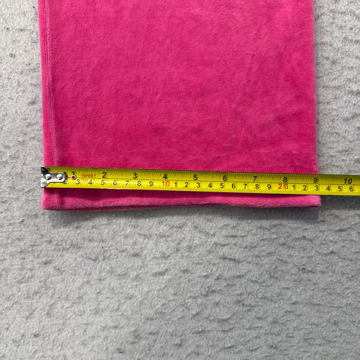 Juicy Couture Women's Pink Velour Flared Track Pants Rhinestone Logo Y2K Size S
