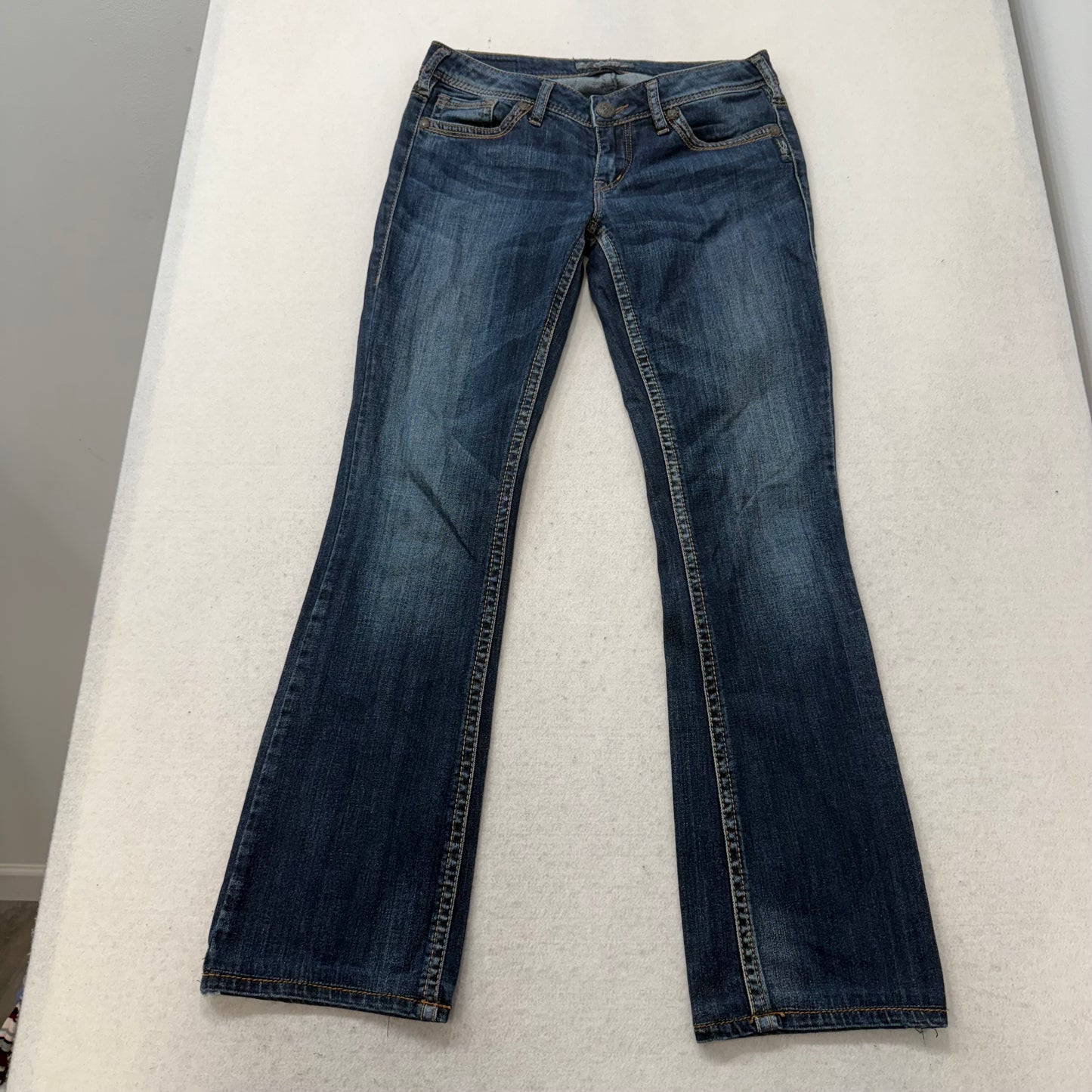 Silver Aiko Women's Dark Wash Blue Denim Bootcut Jeans Streetwear Y2K Size 29