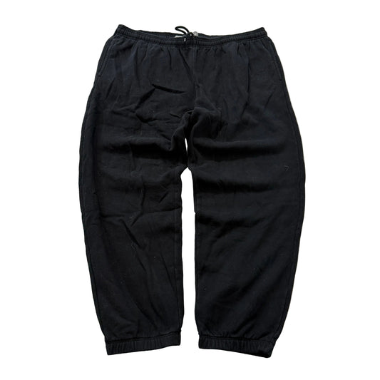 Gap Men's Black Fleece Sweatpants Drawstring Pockets Tapered Leg Casual Size XL