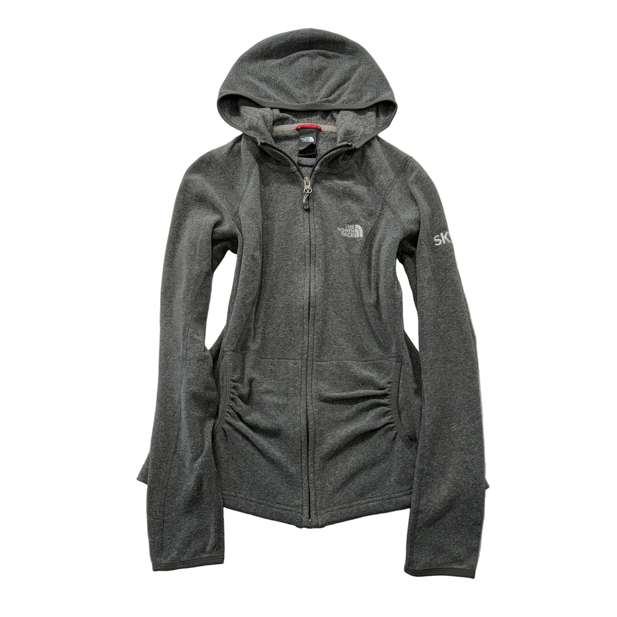 The North Face Womens Grey Fleece Full Zip Hoodie Size S photo 1
