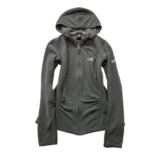The North Face Womens Grey Fleece Full Zip Hoodie Size S photo 1