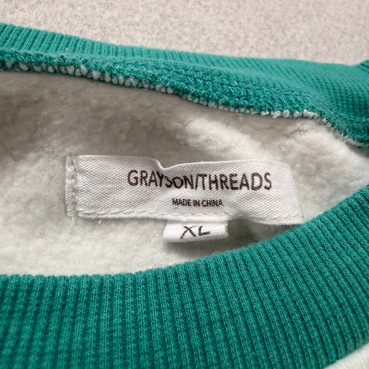 Grayson Threads Pickleball Club of Malibu Women's White Green Sweatshirt Size XL
