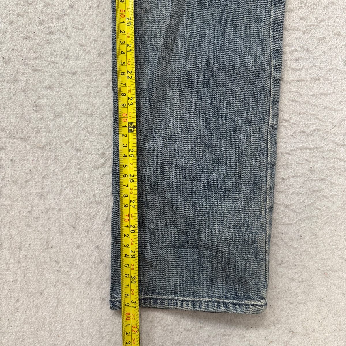 PacSun Stacked Skinny Moto Jeans Men's Blue Light Wash Ribbed Knee Size 34x32 photo 5