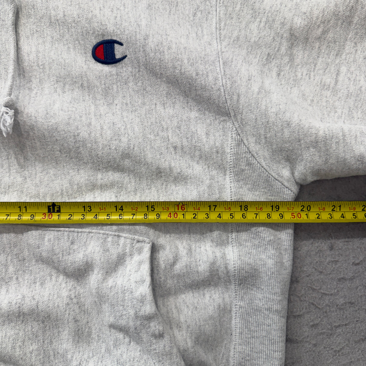 Champion Reverse Weave Grey Pullover Hoodie Size S photo 4