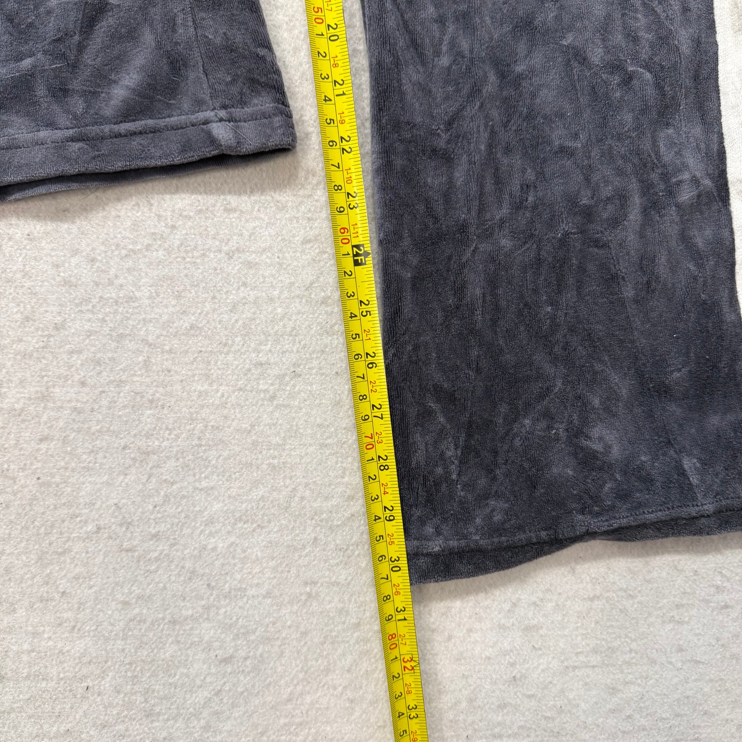 2003 Vintage Juicy Couture Ultra Women's Black Velour Flared Track Pants Size M