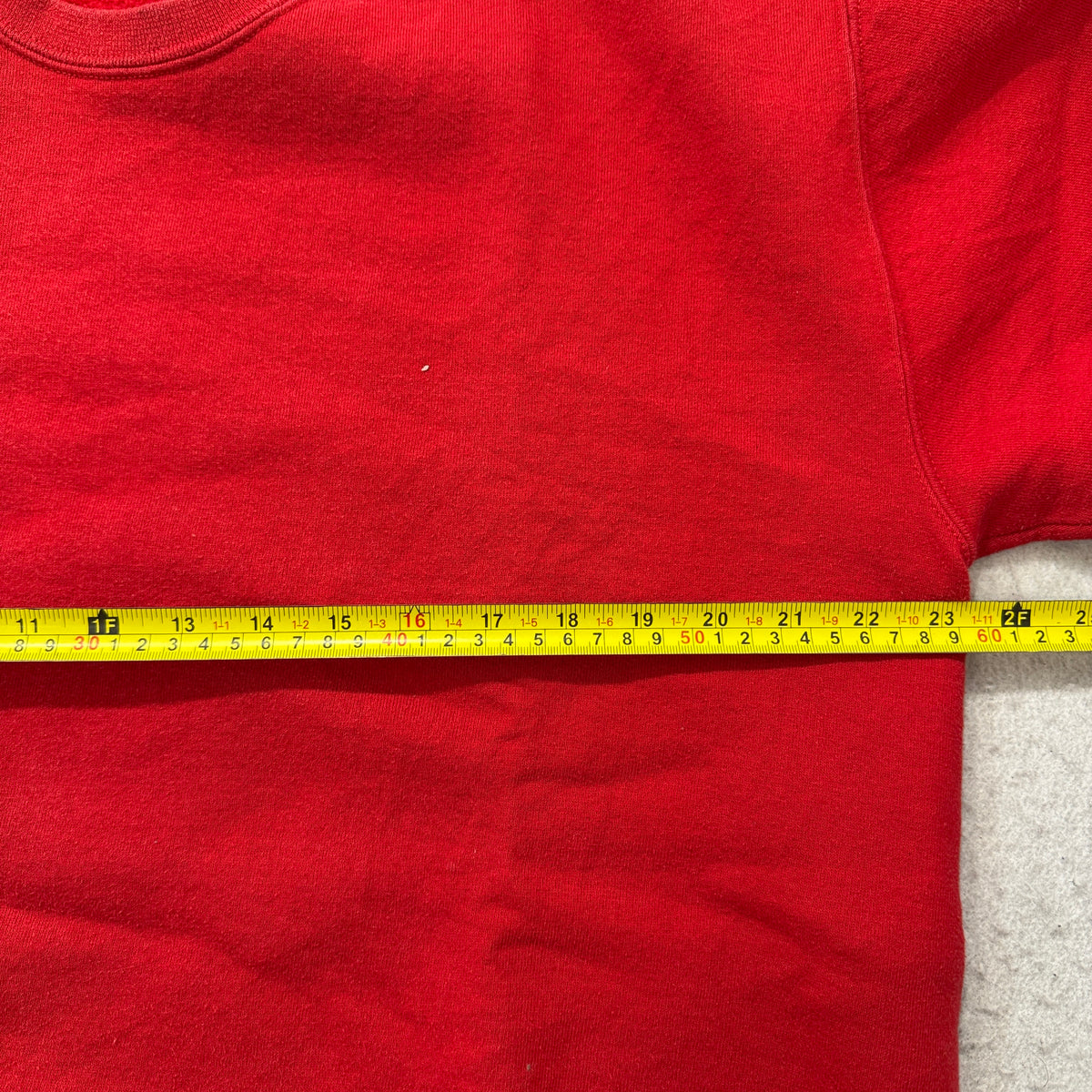 Russell Athletic Blank Red Crewneck Sweatshirt USA Size XL photo 4