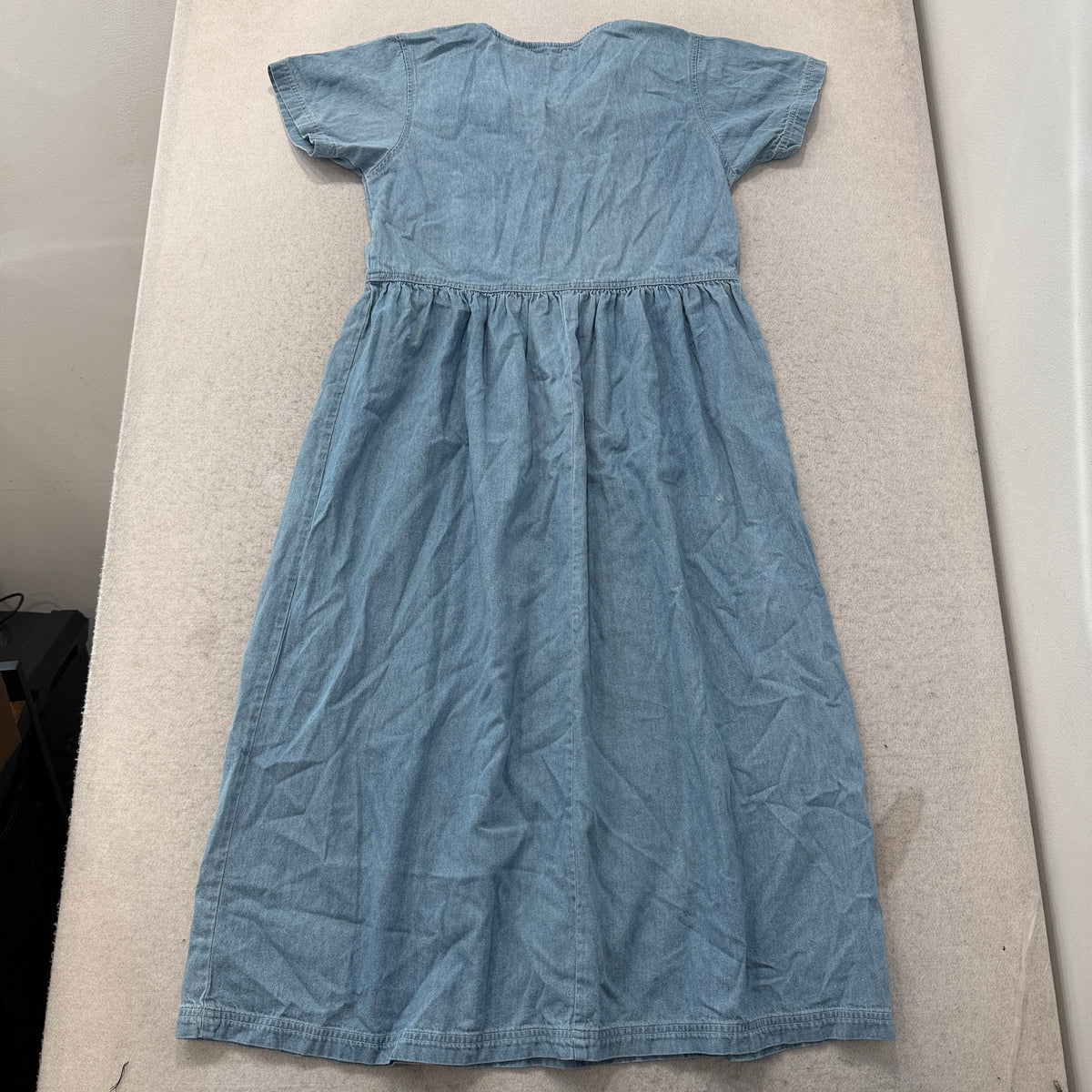 Winnie The Pooh Embroidered Chambray Denim Dress Size L photo 2