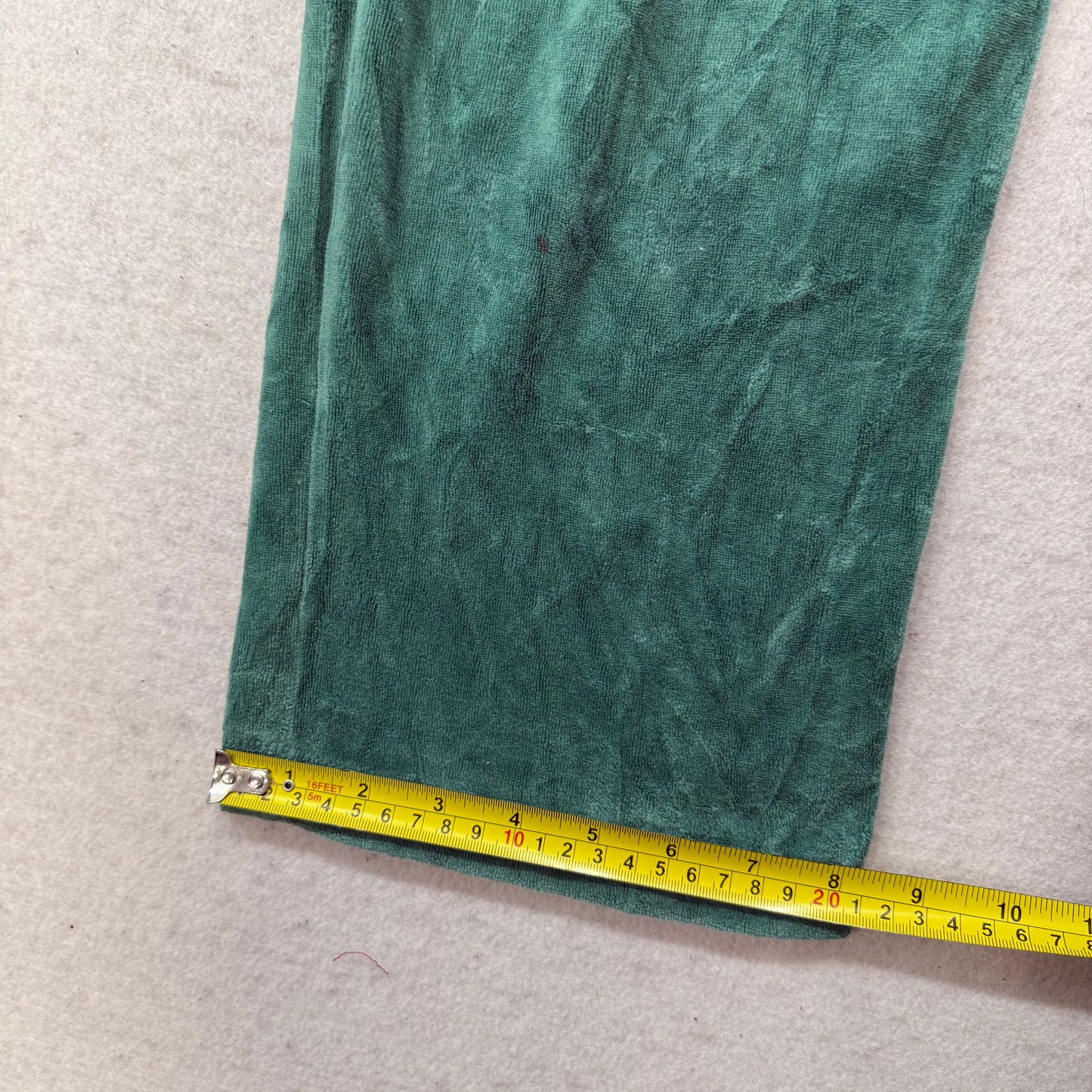 Juicy Couture Womens Jade Green Velour Straight Leg Track Pant Loungewear Size M