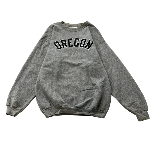 Port & Company Oregon Men's Grey Pullover Sweatshirt Classic Loungewear Size M