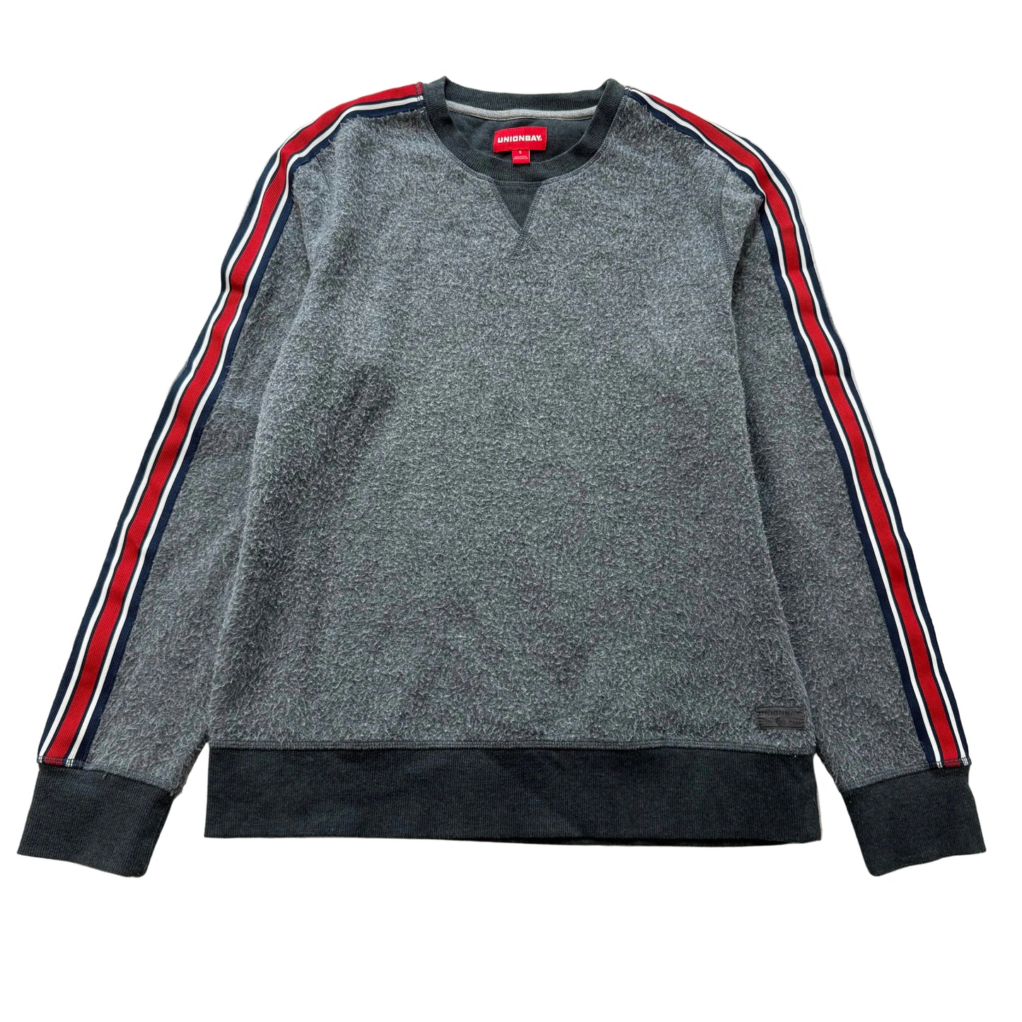 Unionbay Men's Heather Grey Cotton Blend Sweatshirt Pullover Crew Neck Size S