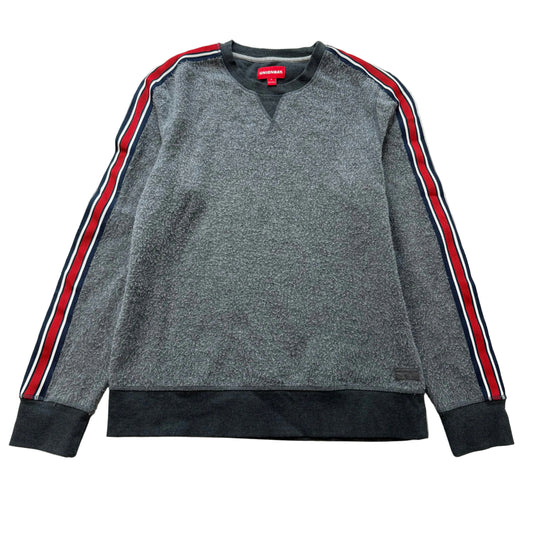 Unionbay Men's Heather Grey Cotton Blend Sweatshirt Pullover Crew Neck Size S