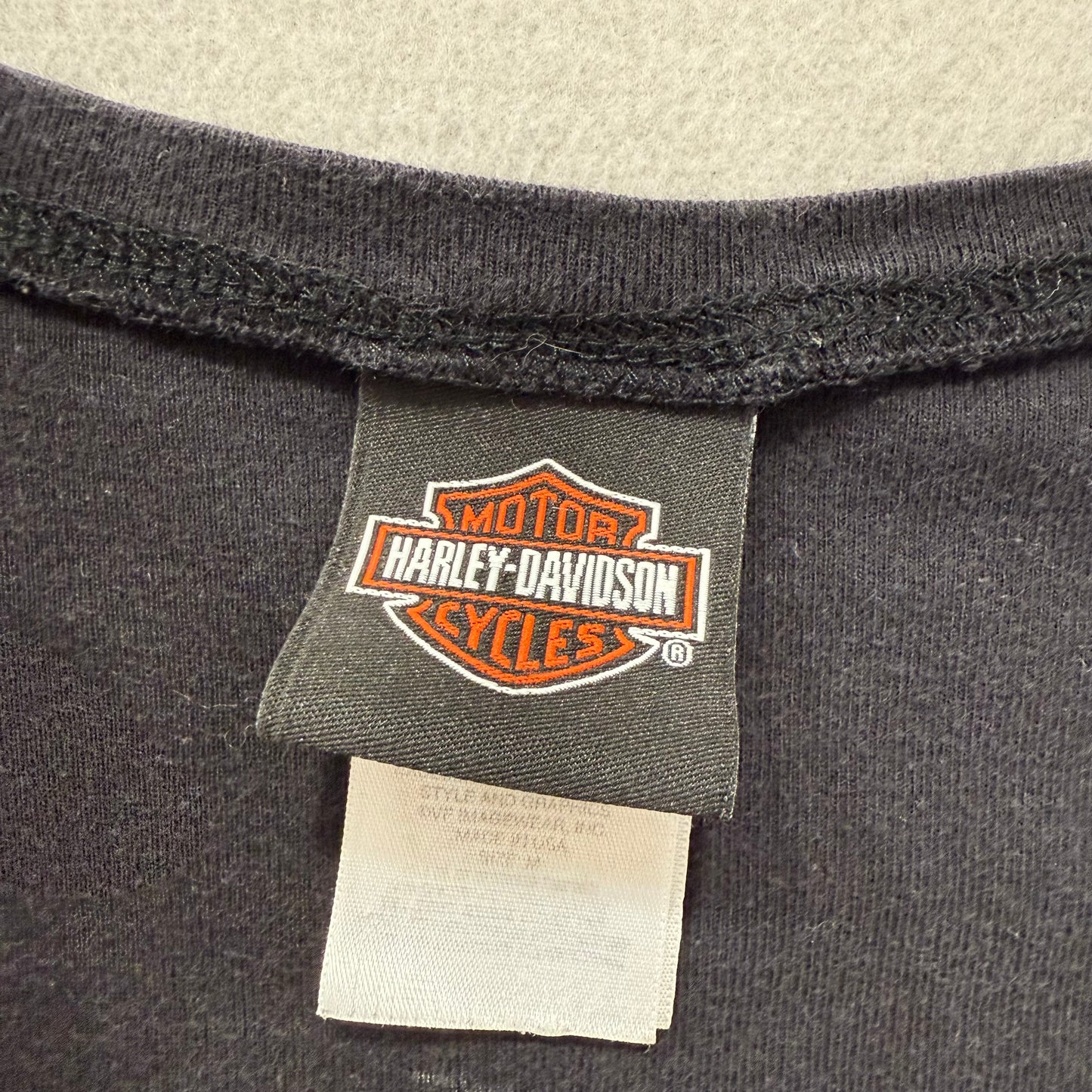 Harley-Davidson Women's Black Las Vegas Nevada Dual Skull Graphic T-Shirt Size M