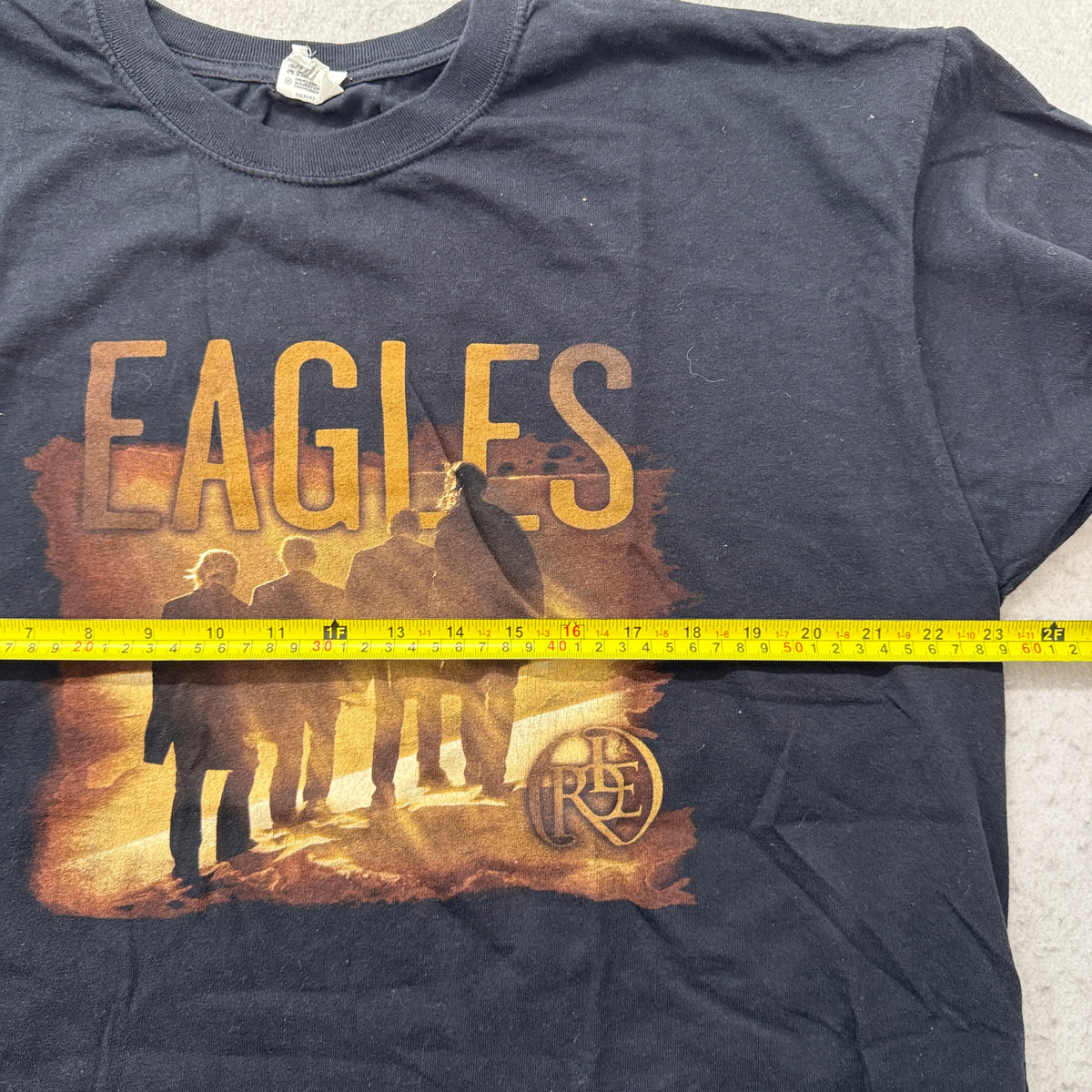 Eagles band tee chest measurement