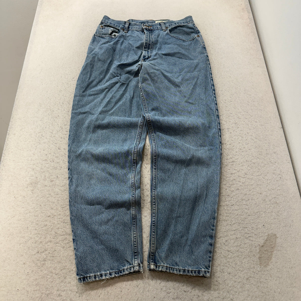 Eddie Bauer Vintage Petite Relaxed Light Wash Jeans Size 12 photo 1
