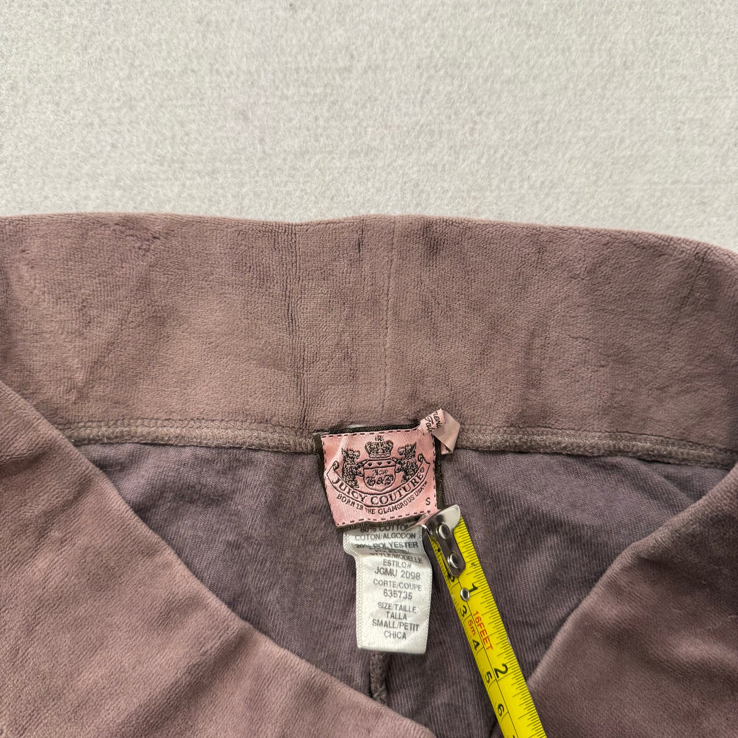 Vintage Juicy Couture Women's Brown Velour Flared Track Pant Loungewear Size S