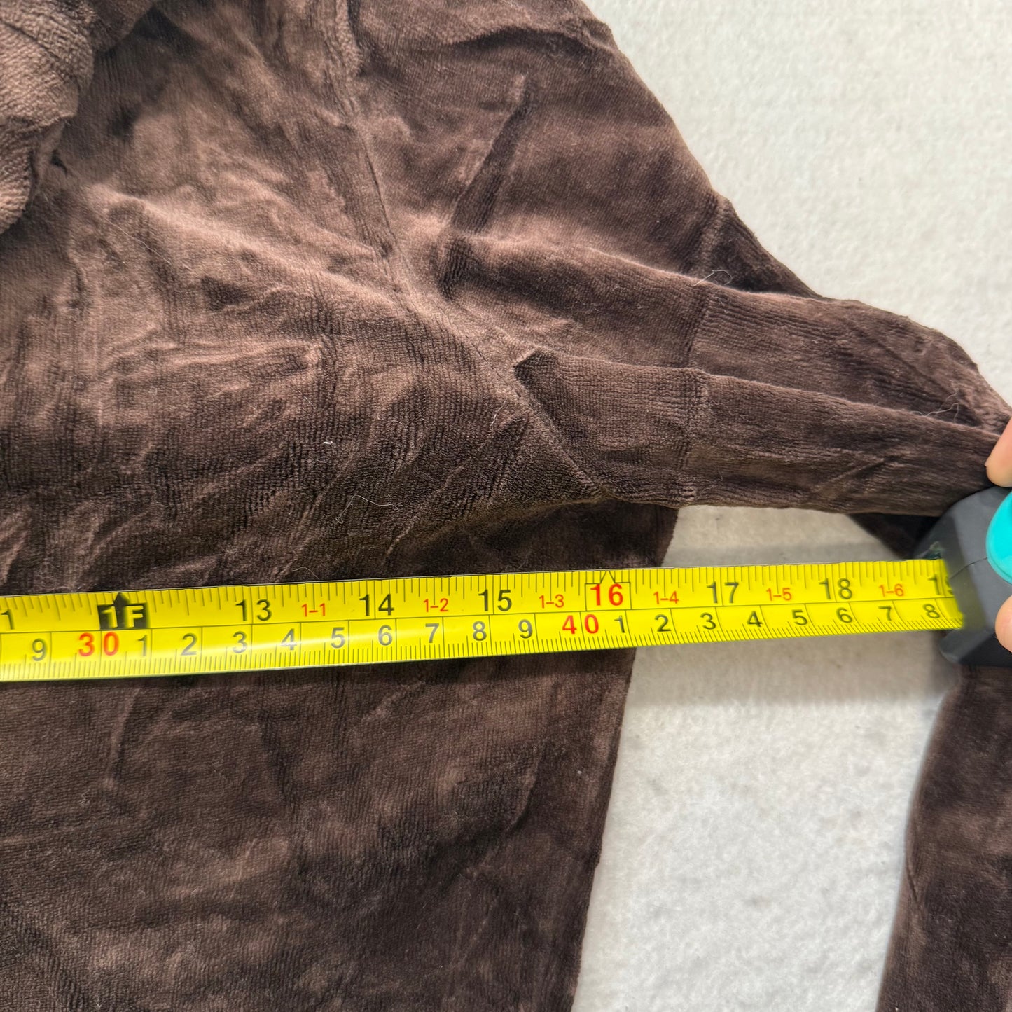 2003 Vintage Juicy Couture Scottie Dogs Womens Brown Velour Zip-Up Hoodie Size M