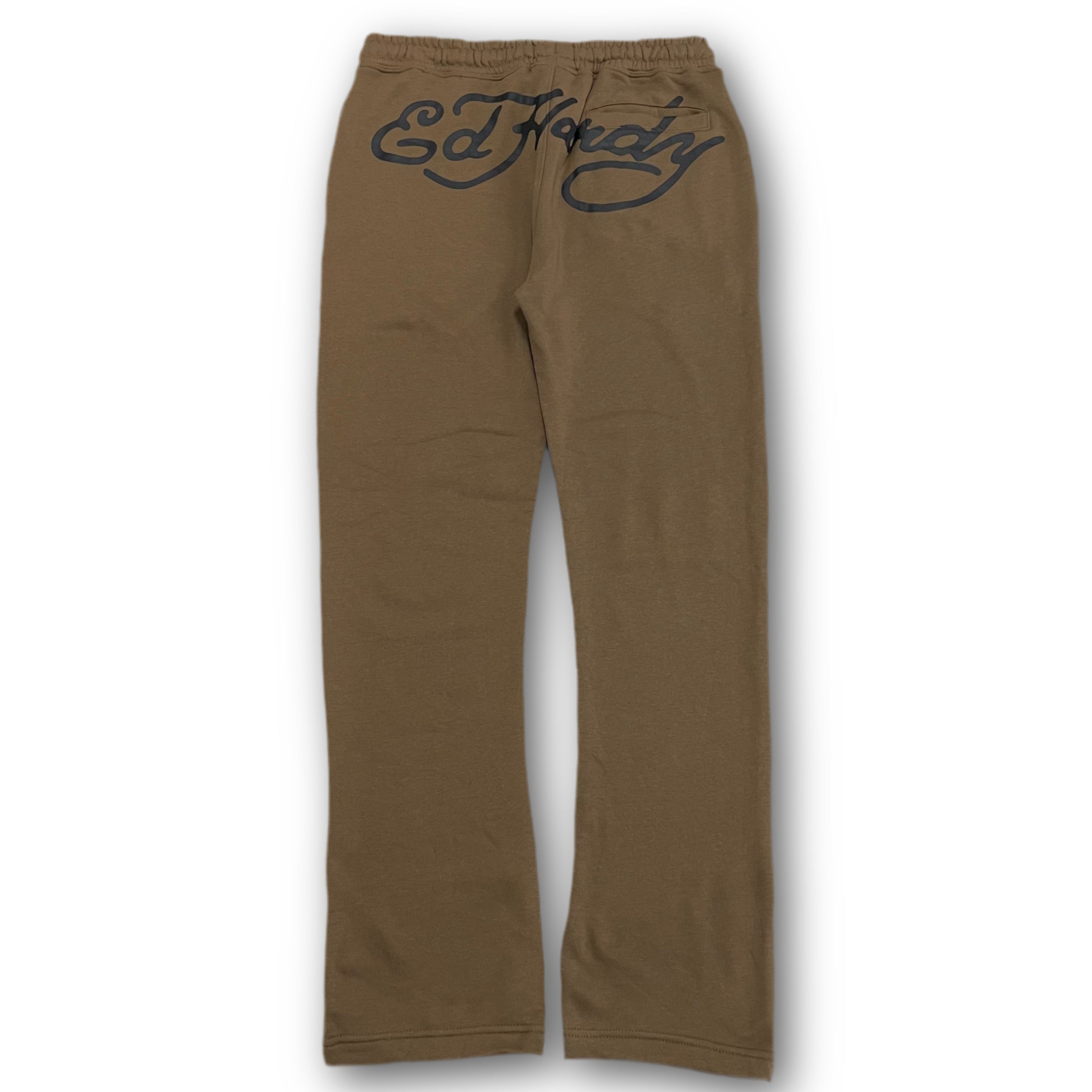 ED HARDY “Death Before Dishonor” BROWN PANTS