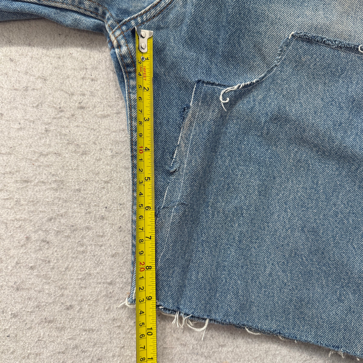 Kirkland Signature Cutoff Denim Shorts Light Wash Size 34 photo 5