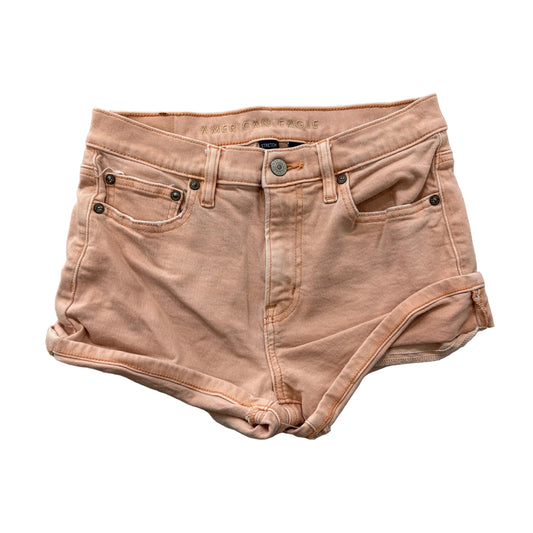 American Eagle Pink Stretch Denim Shorts Size 2 photo 1