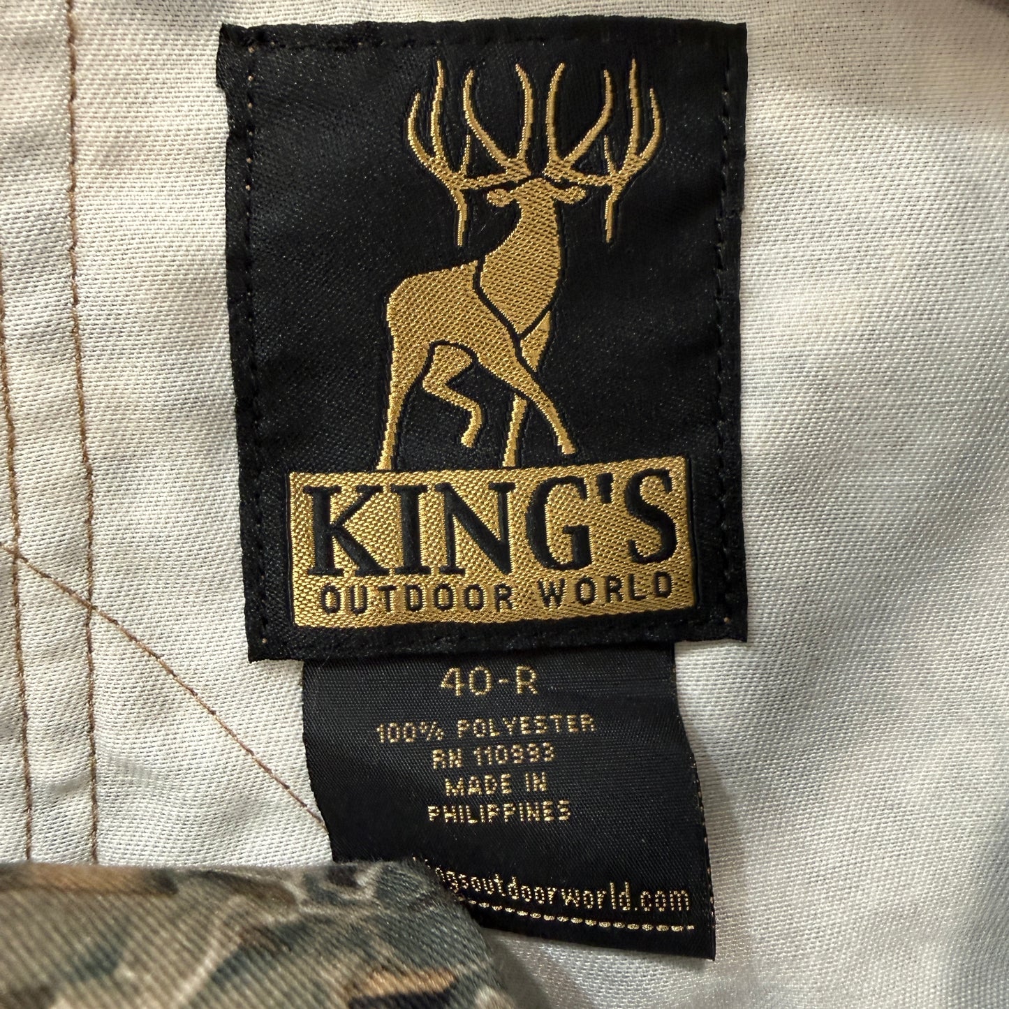King's Outdoor World Men's Camouflage Cargo Pants Pattern Classic Size 40-R