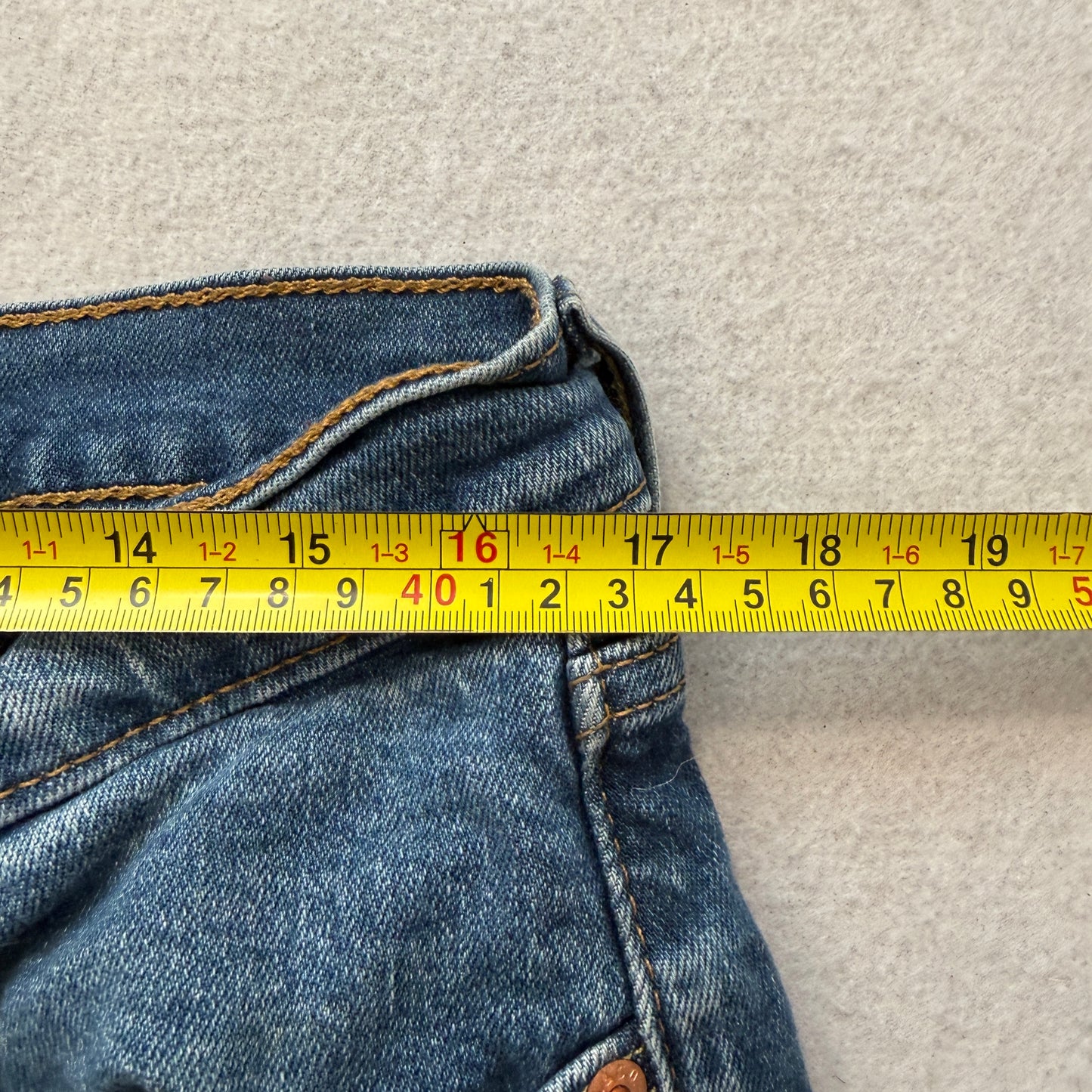 Levi's 511 Mens Blue Straight-Fit Denim Jeans 5-Pocket Classic Logo Size W36xL30
