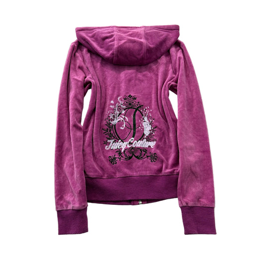 Juicy Couture Vibrant Magenta Velour Hoodie, size S – main photo