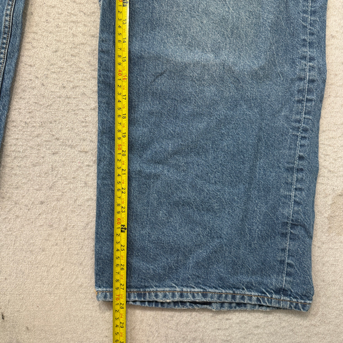 ASOS Design Medium Wash Baggy Wide Leg Jeans Size 36x30 photo 5