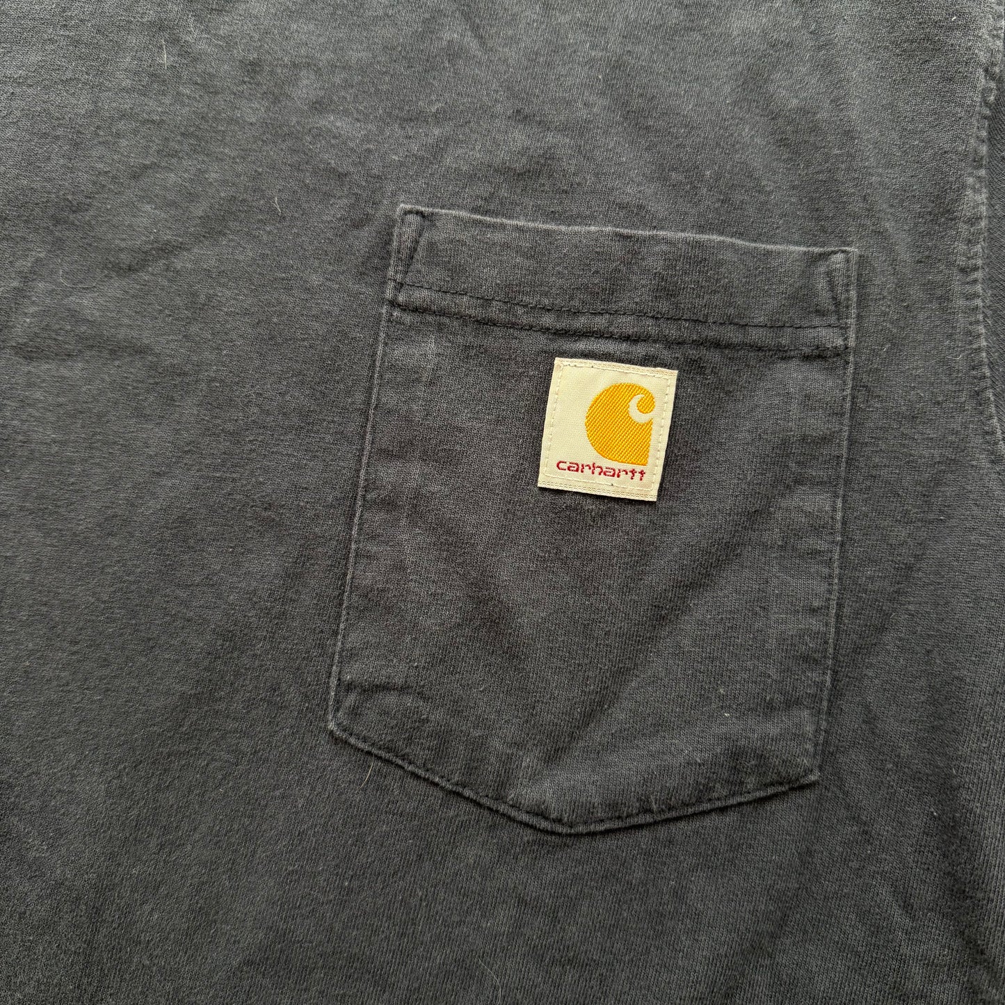 Carhartt Mens Navy 100% Cotton Dearborn Relaxed Pocket T-Shirt Casual Tee Size M