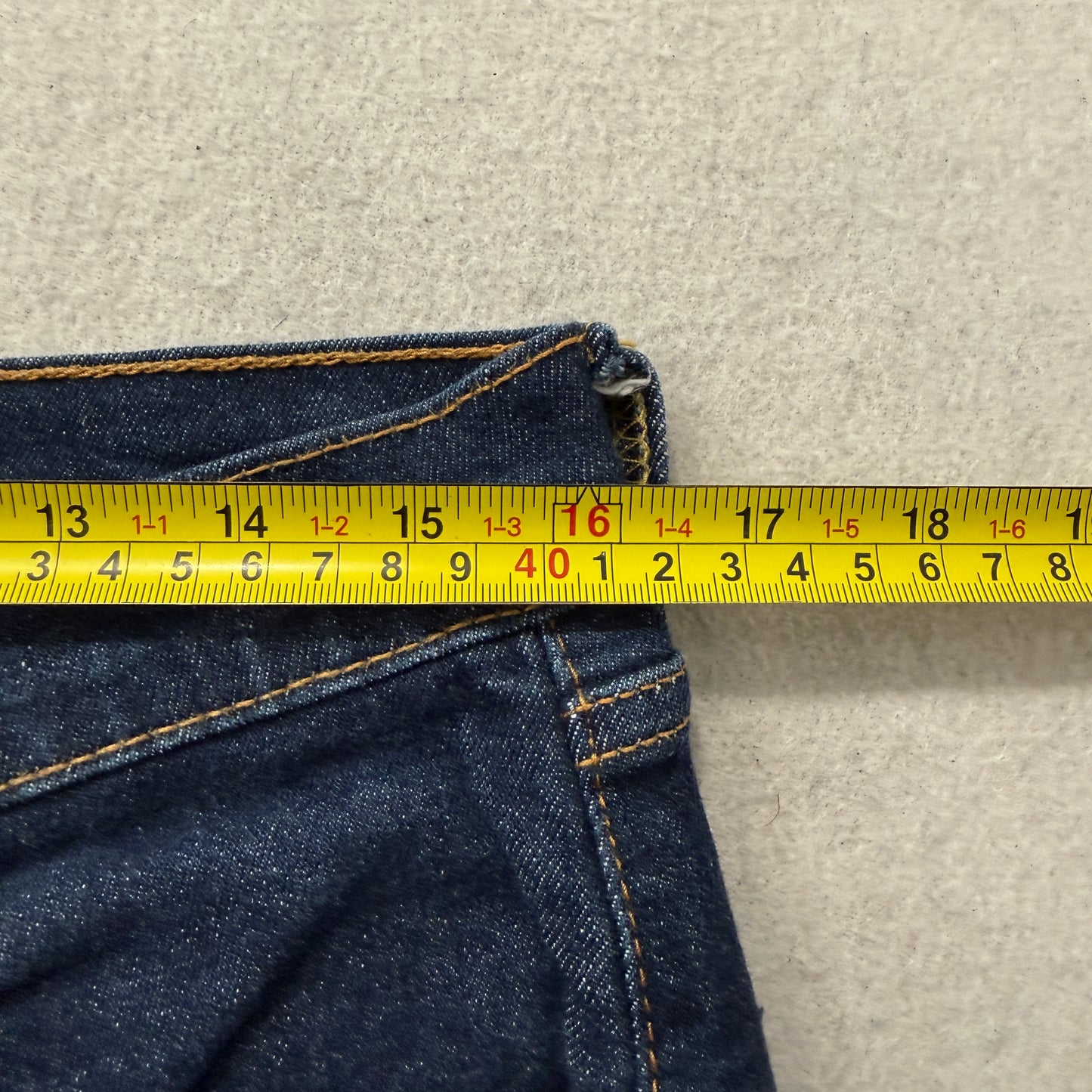 Levi's 505 Men's Blue Denim Jeans Straight Zip-Fly Pocket Classic Size W33xL34