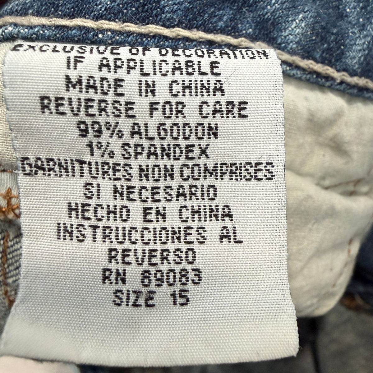 Lei Chelsea Low Rise Womens Blue Flare Jeans Eagle Embroidered Flap Pockets - 15